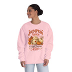 Pumpkin Spice Crewneck Sweatshirt — "Pumpkin Spice and Everything Nice" Fall Graphic