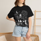 Halloween Character Night T-Shirt — Cute Spooky Peanuts-Style Illustration