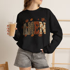 Amen Fall Crewneck Sweatshirt — Autumn Leaves Christian Graphic Pullover