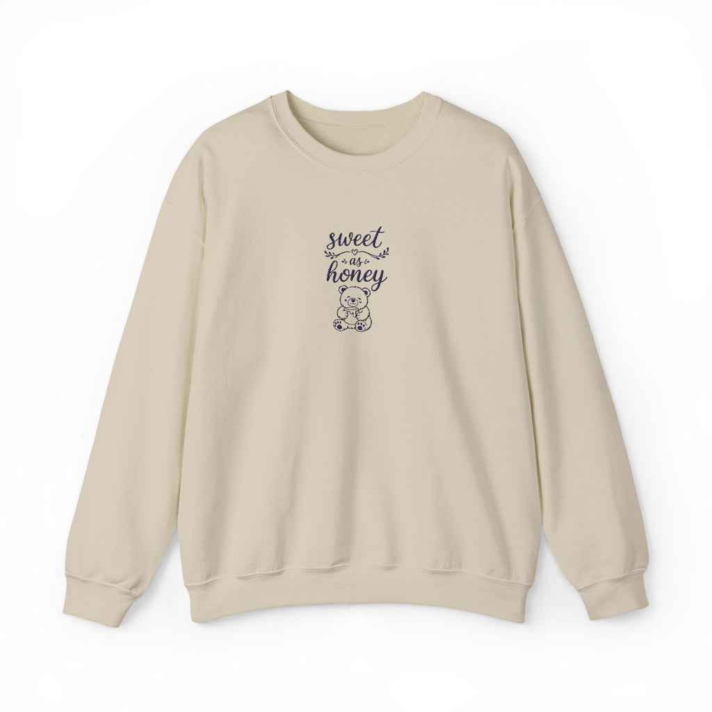Sweet as Honey Crewneck Sweatshirt — Cute Bear Graphic
