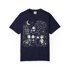 Halloween Character Night T-Shirt — Cute Spooky Peanuts-Style Illustration
