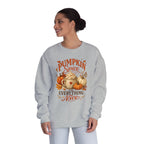 Pumpkin Spice Crewneck Sweatshirt — "Pumpkin Spice and Everything Nice" Fall Graphic