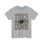 Touchdown Football Tee — Camo Lettering & Checkerboard Graphic